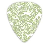 Púas de guitarra ciervos conejos árbol 12 piezas púas de ukelele que incluyen 0,46 mm 0,71 mm 0,96 mm