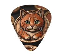 Púas de guitarra Coin Kitten en tamaños finos, medianos y gruesos, juego de 12 piezas, adecuadas para guitarra eléctrica y varios instrumentos