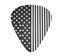 Púas de guitarra con bandera de Estados Unidos, clásicas, triángulo, bajo, acústica y eléctrica, para guitarristas, 12 piezas