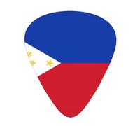 Púas de guitarra con bandera de Filipinas en tres grosores diferentes, adecuadas para guitarras eléctricas y guitarristas de banda