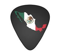 Púas de guitarra con bandera de México para bajo y guitarra acústica eléctrica (12 unidades)