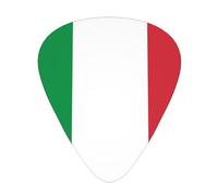 Púas de guitarra con bandera italiana en tamaños finos, medianos y gruesos, juego de 12 piezas, adecuadas para guitarra eléctrica y varios instrumentos