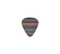 Púas de guitarra con diseño azteca retro a rayas, púas de bajo premium para guitarra eléctrica y bajo con tres tamaños (paquete de 12)