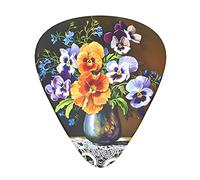 Púas de guitarra con diseño de flores y diamantes, clásicas, triángulo, bajo, acústica y eléctrica, para guitarristas, 12 piezas