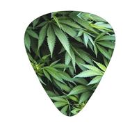 Púas de guitarra con diseño de hoja de cannabis, ideales para tocar la guitarra y el bajo (12 unidades).