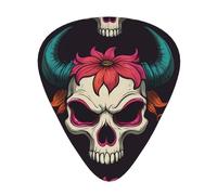 Púas de guitarra con diseño de margaritas de cabeza de oveja en tamaños finos, medianos y gruesos, juego de 12 piezas, adecuado para guitarra eléctrica y varios instrumentos