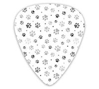 Púas de guitarra con diseño de pata de animal, púas de guitarra de patrones sin fisuras, 12 paquetes, variedad de púas de guitarra, púas