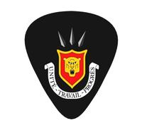 Púas de guitarra con emblema nacional de Burundi, paquete de 12