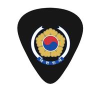 Púas de guitarra con emblema nacional de Corea, paquete de 12 para bajo