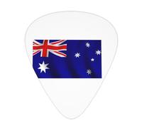 Púas de guitarra con estampado de bandera australiana con caja organizadora, púas de celuloide para guitarra acústica, bajo