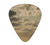 Púas de guitarra con impresión de imagen natural, paquete de 12 púas de guitarra finas, medianas y pesadas, accesorios para bajo, guitarras con caja de almacenamiento organizadora