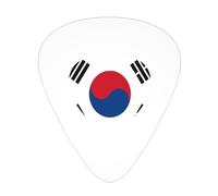 Púas de guitarra con la bandera de Corea del Sur para bajo, paquete de 12
