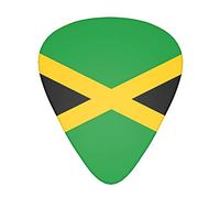 Púas de guitarra con la bandera de Jamaica, clásicas, triangulares, para bajo, acústica y eléctrica, para guitarristas, 12 piezas