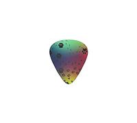 Púas de guitarra con patrón de impresión de pata, púas de bajo premium para guitarra eléctrica y bajo con tres tamaños (paquete de 12)