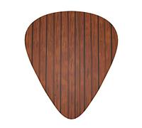 Púas de guitarra con patrón de madera marrón, clásicas, triángulos, bajo, acústica y eléctrica, para guitarristas, 12 piezas