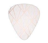 Púas de guitarra con patrón de oro rosa, impresión de fondos, paquete de 12 púas de guitarra delgadas, medianas y pesadas, accesorios de guitarra con caja de almacenamiento