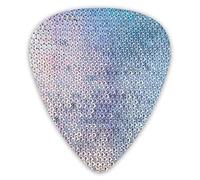 Púas de guitarra con purpurina, brillo, impresión brillante, púas de bajo premium para guitarra eléctrica y bajo con tres tamaños (paquete de 12)