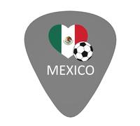Púas de guitarra con temática de fútbol mexicano (banda sonora), bajistas y púas para tocar la guitarra (12 unidades)