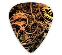 Púas de guitarra Cool Steampunk Gears Púas de guitarra 12 piezas Púas de ukelele que incluyen 0,46 mm 0,71 mm 0,96 mm