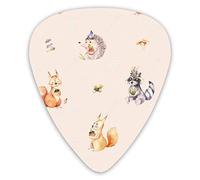 Púas de guitarra Cute Baby French Bulldog Pattern 12 piezas de púas de ukelele que incluyen 0,46 mm 0,71 mm 0,96 mm