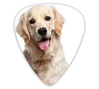 Púas de guitarra Cute Golden Retriever Púas de ukelele 12 piezas, incluidas 0,46 mm 0,71 mm 0,96 mm
