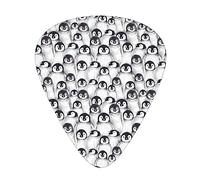 Púas de guitarra Cute Penguins Sketch Print Ukelele Bajo Guitarras eléctricas acústicas Delgadas Medianas Pesadas Paquete de 12 (0,46/0,71/0,96 mm)