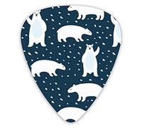 Púas de guitarra Cute Polar Bear Simple Animal Premium Picks Sampler 12 paquetes - Variedad de púas de guitarra Púas