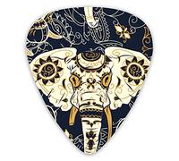 Púas de guitarra Day Dead Colorful Sugar Skull Indian Animals Premium Picks Sampler Regalo de guitarra único (12 unidades)