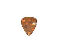Púas de guitarra de Acción de Gracias Diy Premium Púas de bajo para guitarra eléctrica y bajo con tres tamaños (paquete de 12)