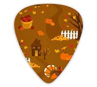 Púas de guitarra de acción de gracias Diy Premium Púas de guitarra 12 piezas Púas de ukelele que incluyen 0,46 mm 0,71 mm 0,96 mm
