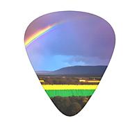 Púas de guitarra de arco iris, clásicas, triangulares, bajos, acústicas y eléctricas, para guitarristas, 12 piezas