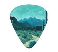 Púas de guitarra de cactus profundo en tamaños finos, medianos y gruesos, juego de 12 piezas, adecuadas para guitarra eléctrica y varios instrumentos