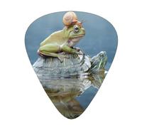 Púas de guitarra de caracol, rana y (12 unidades) para bajo, guitarra eléctrica y acústica, regalo único para amantes de la música.