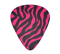 Púas de guitarra de cebra tigre leopardo rosa clásico triángulo bajo acústica y eléctrica para guitarristas, 12 piezas