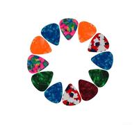 Púas de guitarra de celuloide de 0,46 mm de grosor, para guitarra eléctrica acústica, accesorios de bajo, varios colores, calibre fino