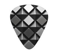 Púas de guitarra de cuero en tamaños finos, medianos y gruesos, juego de 12 piezas, adecuadas para guitarra eléctrica y varios instrumentos