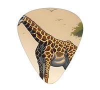Púas de guitarra de jirafa madre e hijo, 12 piezas, material ABS, bordes lisos, sensación cómoda, 3 grosores opcionales