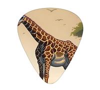 Púas de guitarra de jirafa madre e hijo, púas de celuloide de alta calidad para una mejor jugabilidad y tono.