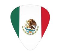 Púas de guitarra de la bandera de México, paquete de 12 púas de guitarra resistentes al desgaste para guitarra, bajo, guitarra eléctrica, ukelelele, finas, medianas y pesadas
