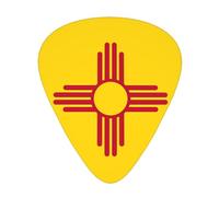 Púas de guitarra de la bandera de Nuevo México, hechas de material ABS, adecuadas para guitarras acústicas, guitarras eléctricas, etc.