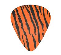 Púas de guitarra de leopardo de tigre naranja, clásicas, triángulo, bajo, acústica y eléctrica, para guitarristas, 12 piezas
