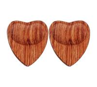 Púas de guitarra de madera - Púas de guitarra antideslizantes en forma de corazón, púas de ukelele de madera maciza para ukelele, bajo, guitarristas, músicos