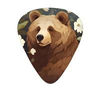 Púas de guitarra de oso con aroma a flores en tres grosores diferentes, adecuadas para guitarras eléctricas y guitarristas de banda