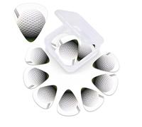 Púas de guitarra de pelota de golf, paquete de 12 púas de celuloide de diferentes grosores con caja de almacenamiento de púas de guitarra, púa de guitarra personalizada para púas de guitarra acústica