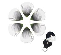 Púas de guitarra de pelota de golf, paquete de 6 púas de celuloide de diferentes grosores con soporte para púas de guitarra, púa de guitarra personalizada para guitarra acústica, guitarra eléctrica,