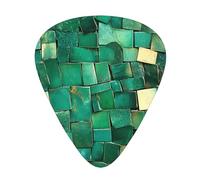 Púas de guitarra de piel de cocodrilo, paquete de 12 con caja de almacenamiento, 3 grosores de 0,46/0,71/0,96 mm, púas ABS para guitarra, ukelele y bajo