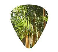 Púas de guitarra de plantas verdes frescas en tamaños finos, medianos y gruesos, juego de 12 piezas, adecuadas para guitarra eléctrica y varios instrumentos