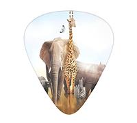 Púas de guitarra de safari de animales, clásicas, triángulos, bajo, acústica y eléctrica, para guitarristas, 12 piezas