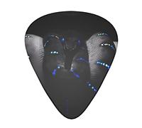 Púas de guitarra de serpiente 3D, clásicas, triángulo, bajo, acústica y eléctrica, para guitarristas, 12 piezas