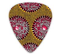 Púas de guitarra de tela estampada africana Premium Picks Sampler 12 paquetes - Variedad de púas de guitarra Púas